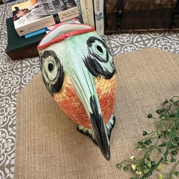 Bassano Made in Italy Ceramic Vintage Tropical Fish Pitcher Pottery Hand Painted - Picture 4 of 11